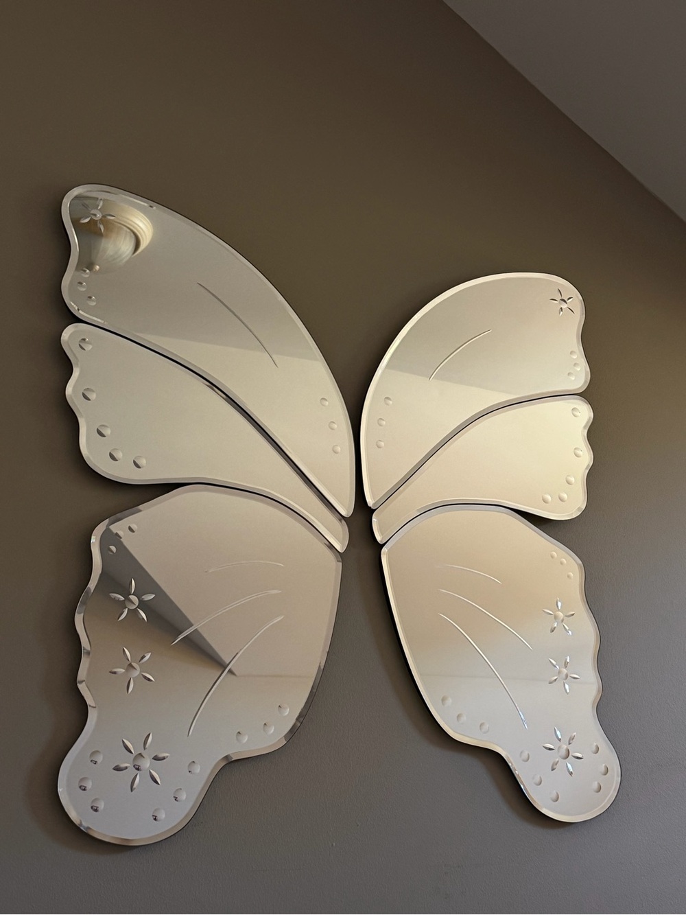POTTERY BARN Butterfly Wall Mirror